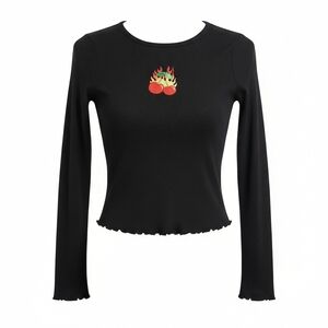 Black Top Juniors Women's Top XS